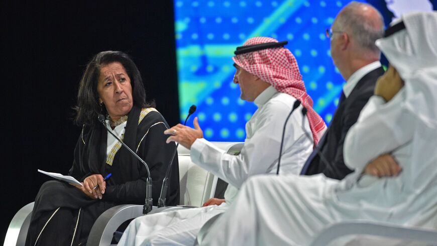 A picture taken on Oct. 23, 2018, shows Lubna Olayan, CEO and Deputy Chairperson of Olayan Financing.