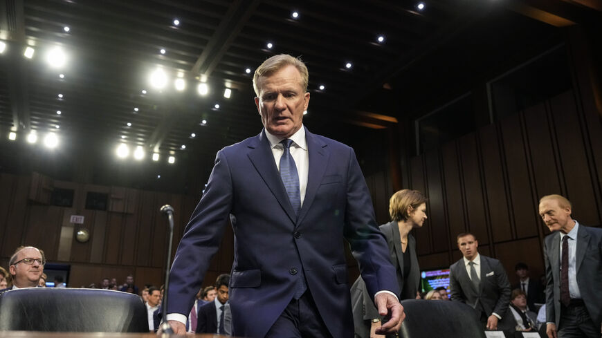 WASHINGTON, DC - JULY 11: Chief Operating Officer of the PGA Tour Ron Price arrives for a Senate Homeland Security Subcommittee on Investigations hearing examining the business deal between the PGA Tour and the Public Investment Fund of Saudi Arabia's LIV Golf on Capitol Hill July 11, 2023 in Washington, DC. In early June, the PGA Tour and LIV Golf announced plans for a framework agreement to create a new global golf entity, which will be heavily funded by Saudi Arabia's Public Investment Fund. (Photo by Dr