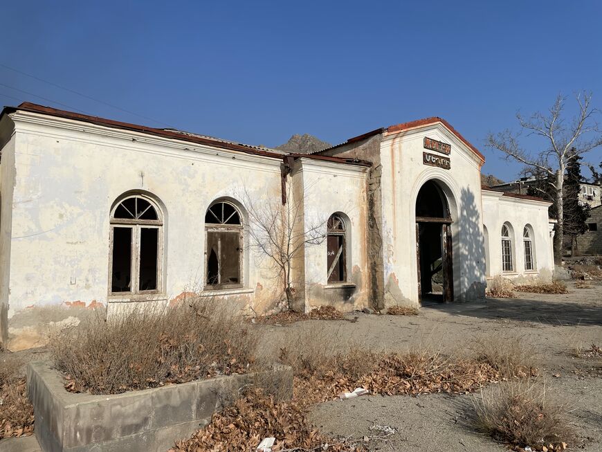 The EU observer mission at the Mirhav hotel in Goris, Armenia January 19 3022 Amberin Zaman