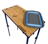 Camp Table with Basin and Adjustable Legs